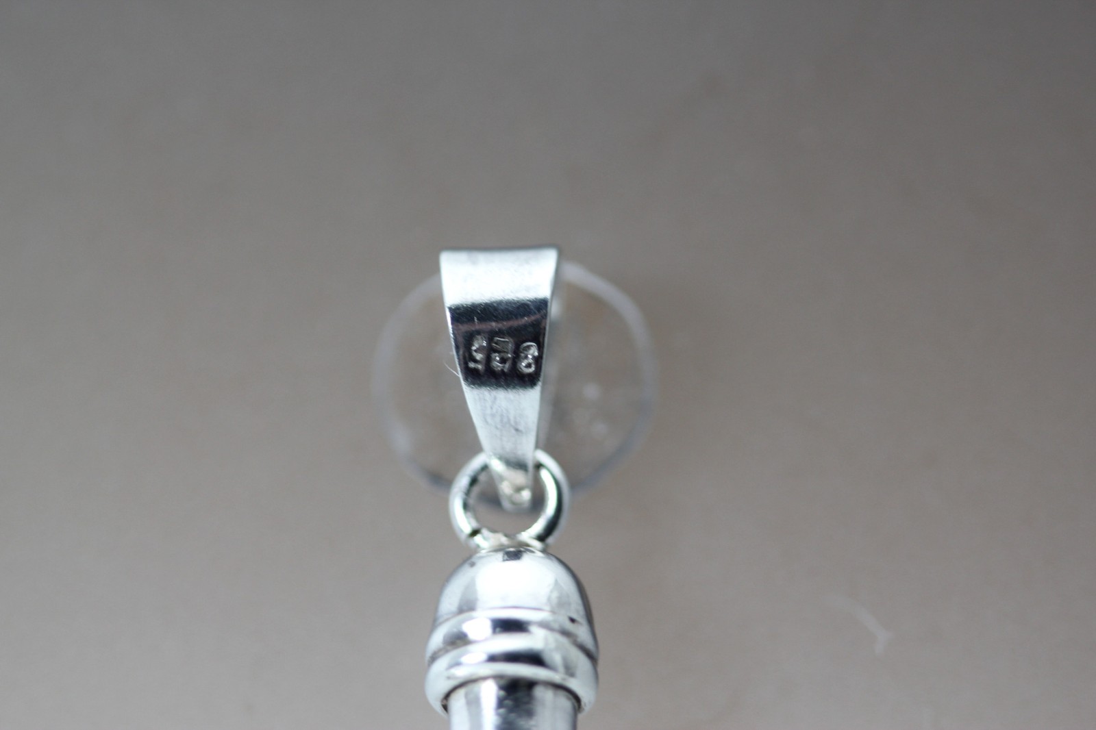 925 Sterling Silver Oval Yellow Stone Large Cross Pendant 7.3 Grams (PEN10218)