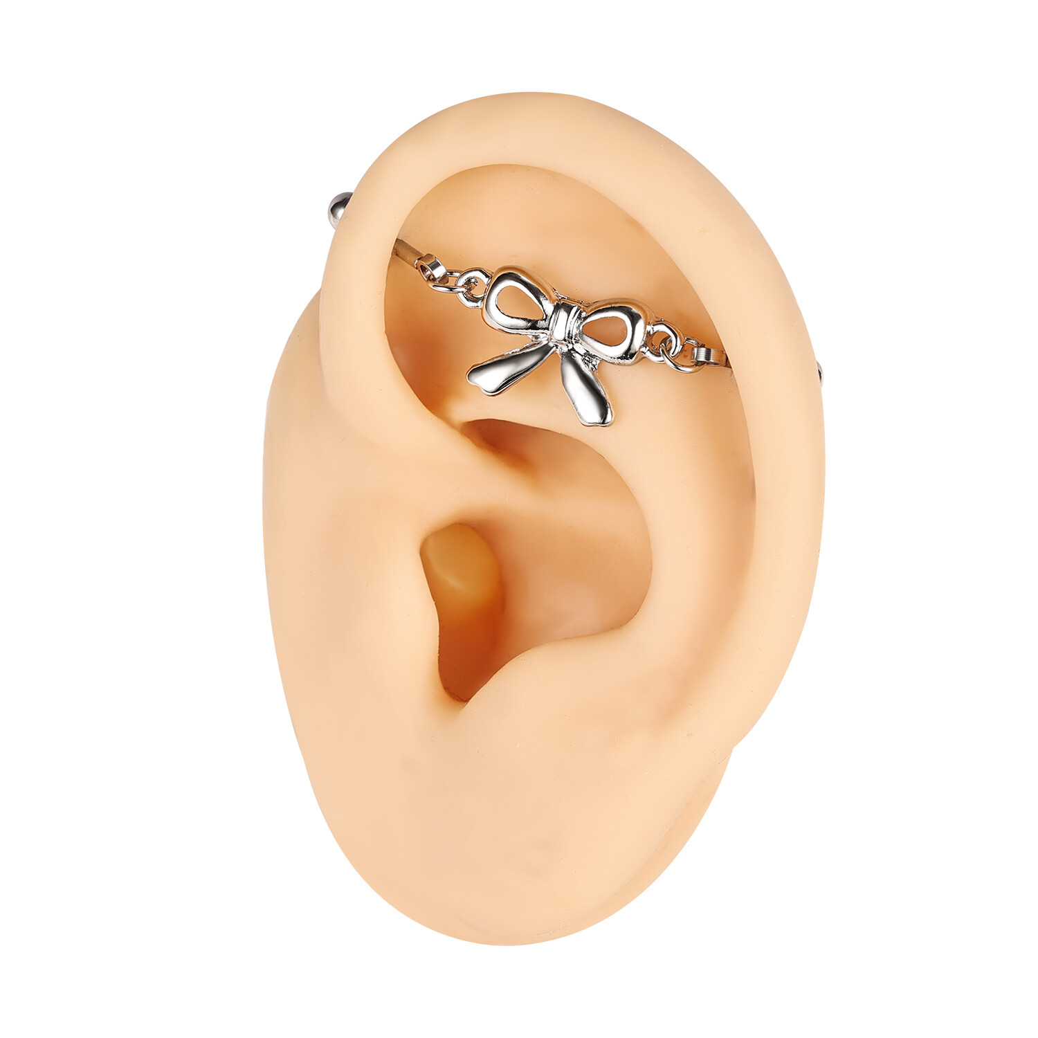 2Pcs 16G Stainless Steel Industrial Barbell Earrings Cartilage Piercing Jewelry
