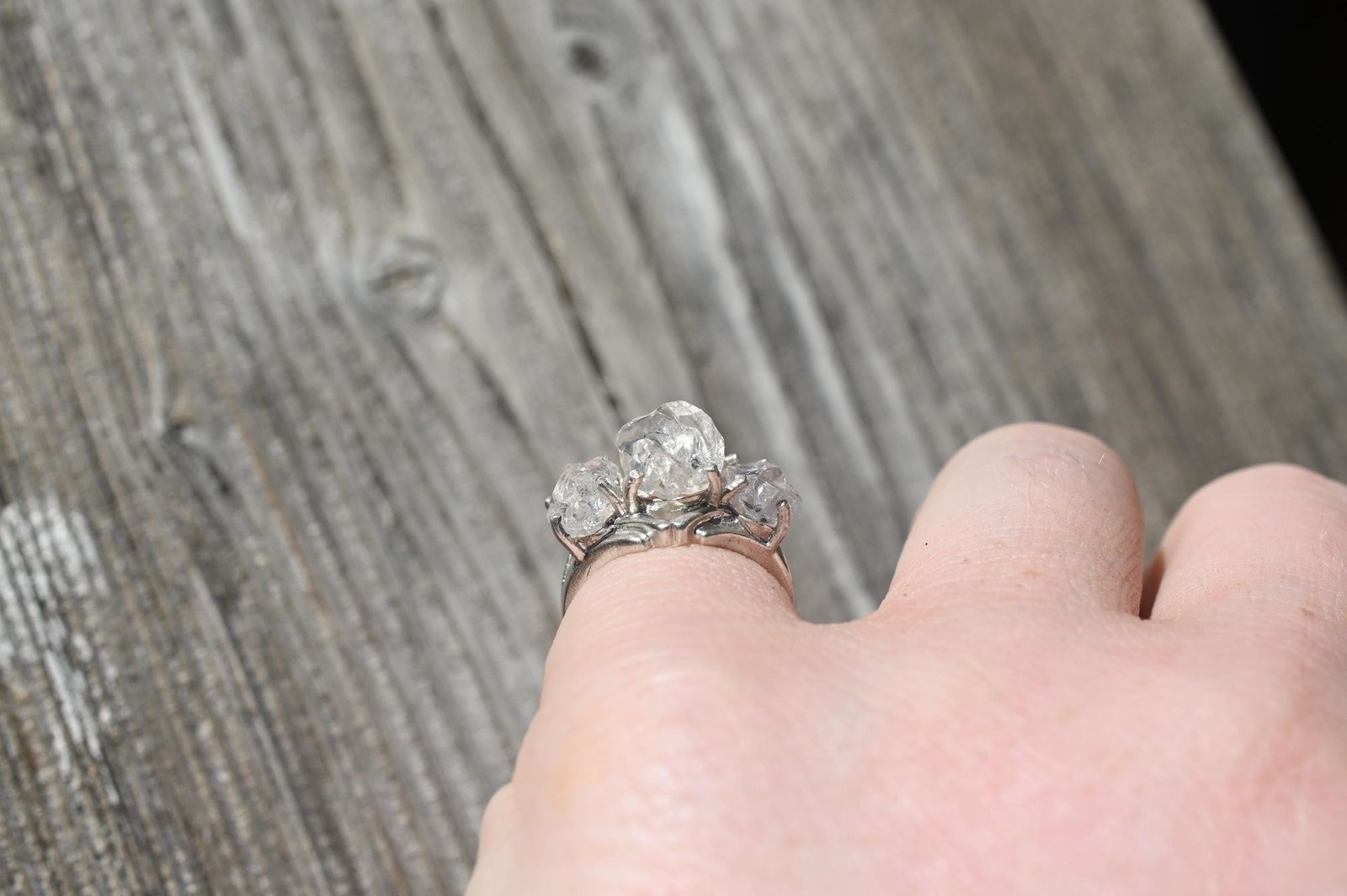 Engagement ring Lake county diamond sterling silver size 3 4 5 6 7 8 9 10 11 12