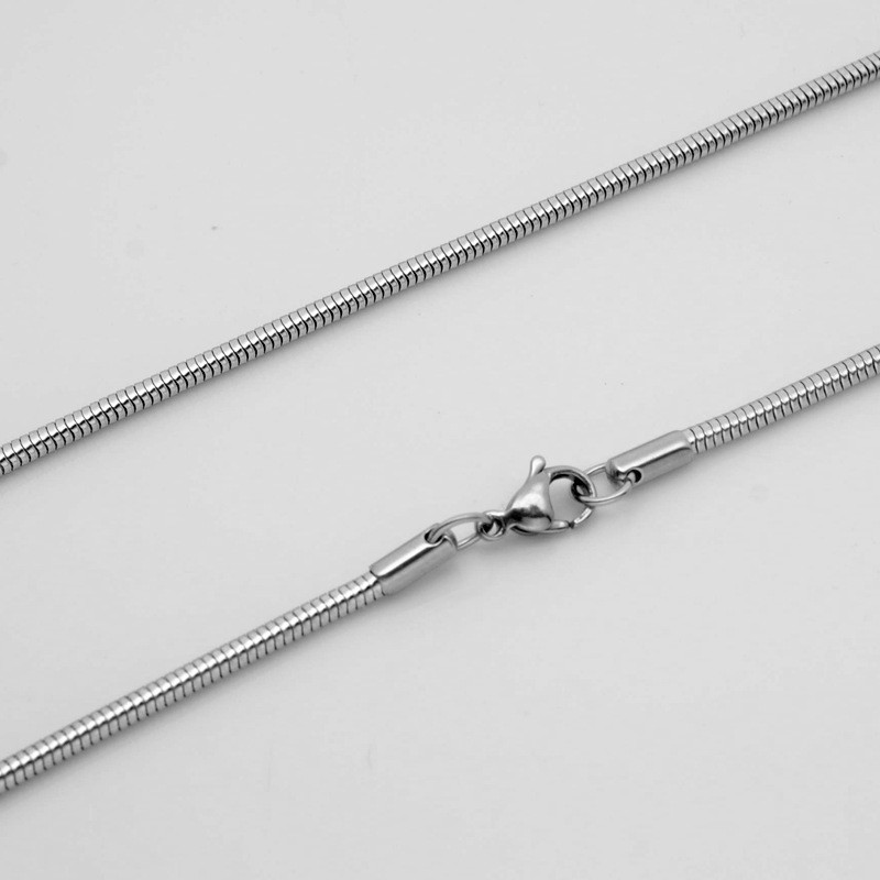 Men&Women’s 925 Sterling Silver Tarnish-Free Italian Snake Chain Necklace 16-24″
