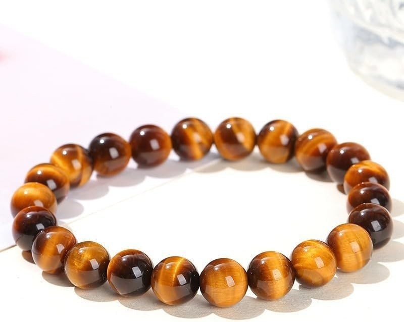 Handmade 8mm Beaded Bracelets For Men Protection Bracelet For Women Chakra Fe…