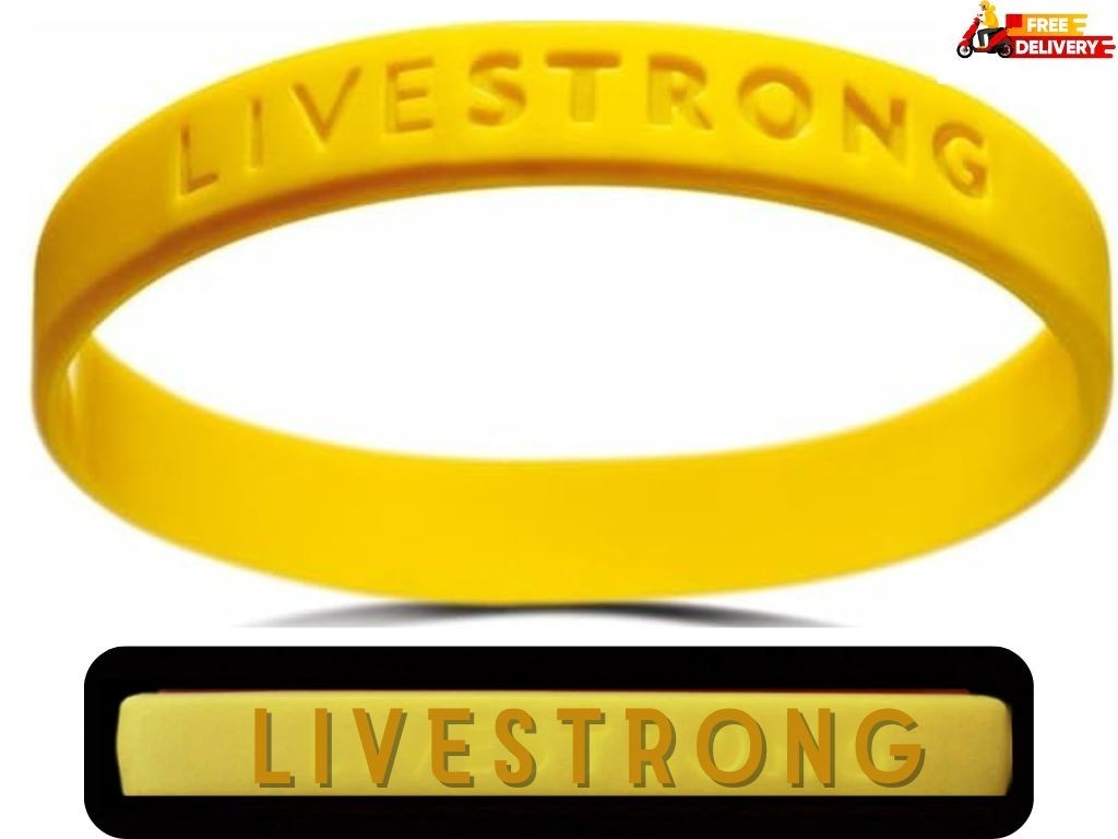 LIVESTRONG LIVE STRONG 100% AUTHENTIC BRACELET NEW! For Men and Women L/XL 8″