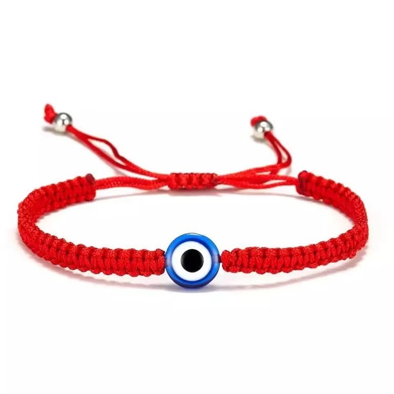 Lucky Red String Evil Eye Bracelet Hand Braided Protection Charm Men Women Gift