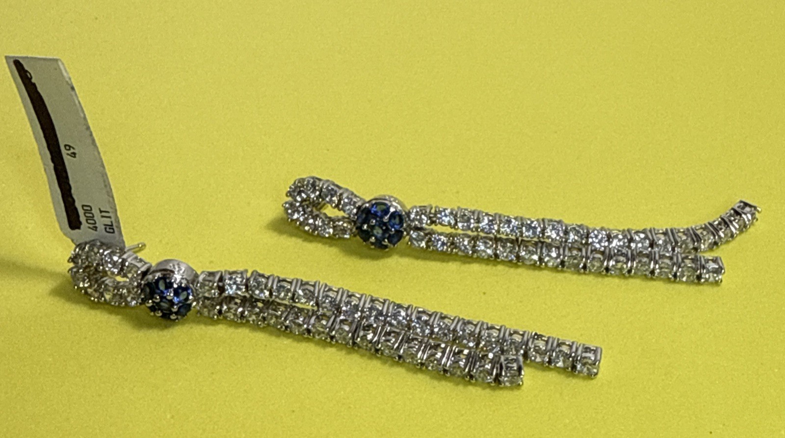 Long Beautiful Earrings For Special Occasions. New With Tag 2 3/4” Sparkle