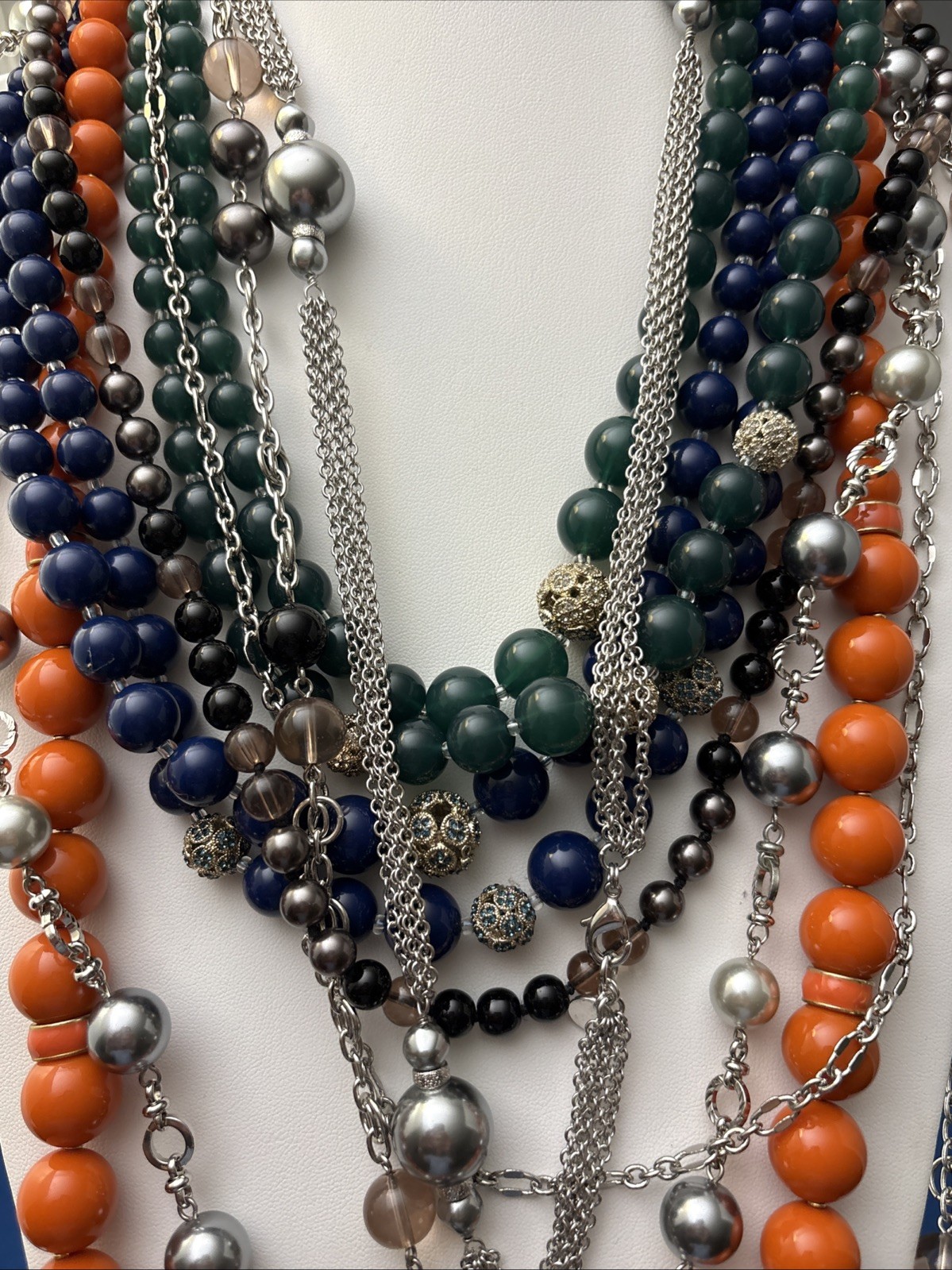 Talbots Necklace Chunky Beaded Lot of 7 Excellent Vintage Condition 1990s