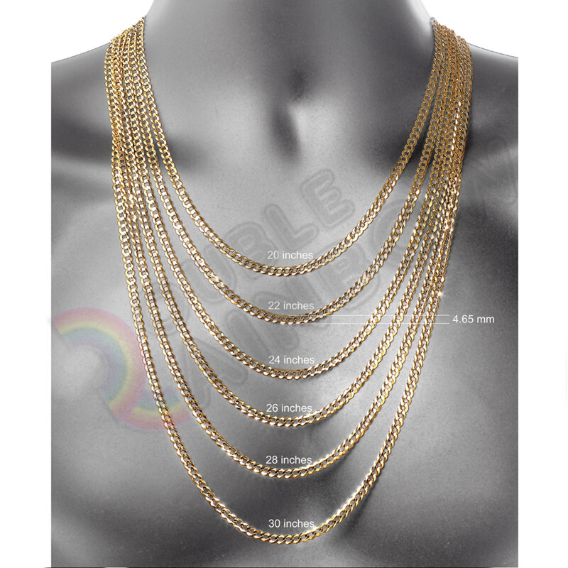 18-36 inches Men Women’s Stainless Steel Figaro Chain Necklace 3mm-12mm