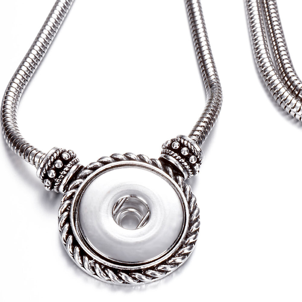 Snap Jewelry Ginger Charm Necklace Timeless Pendant Fits 18MM 20MM Buttons