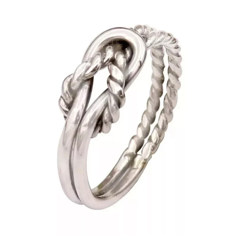 Knot Thumb Ring 925 Sterling Silver Band & Statement Ring Handmade All Size-RRR