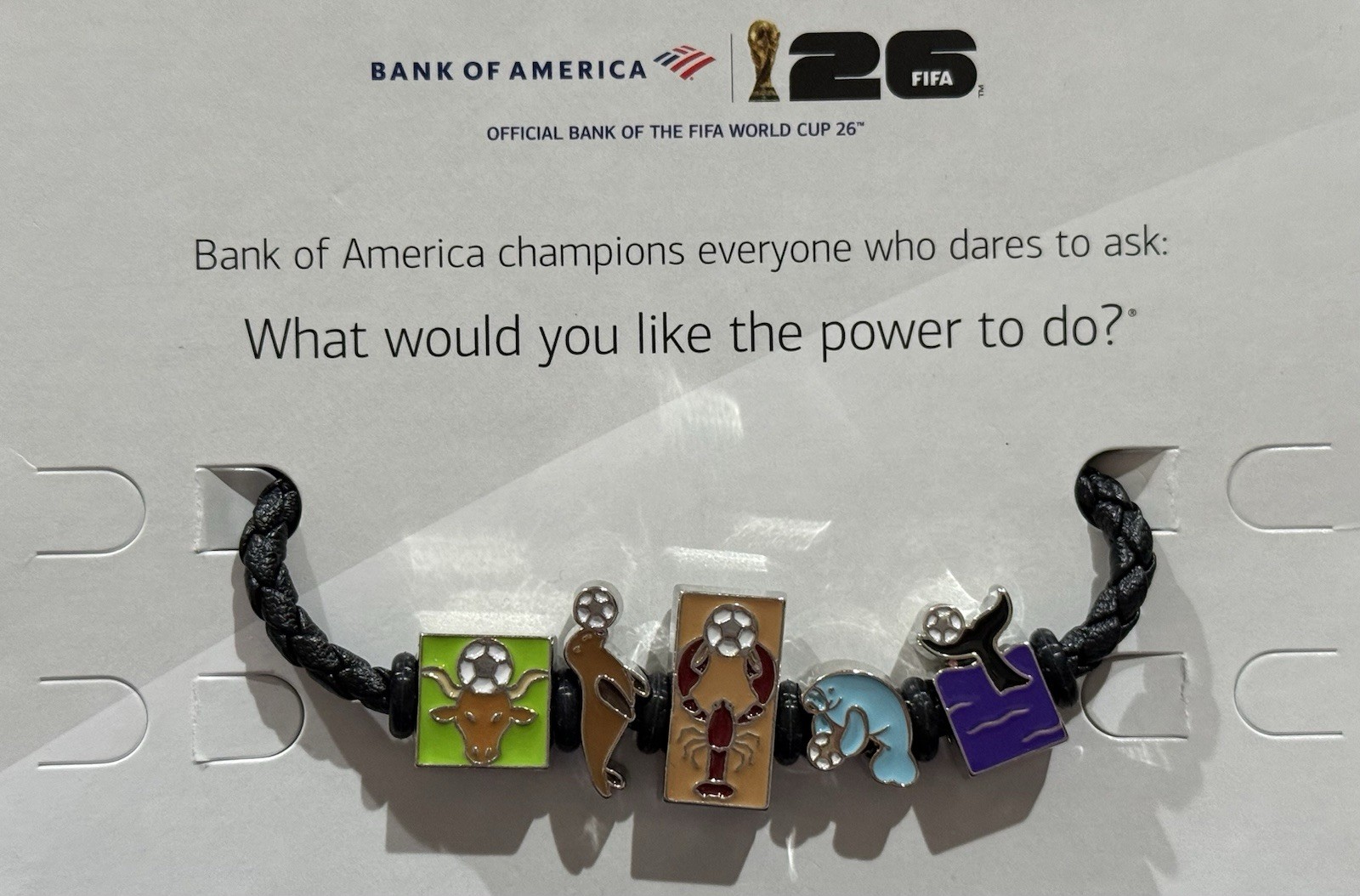FIFA World Cup 26 Bank of America Animal Bracelet