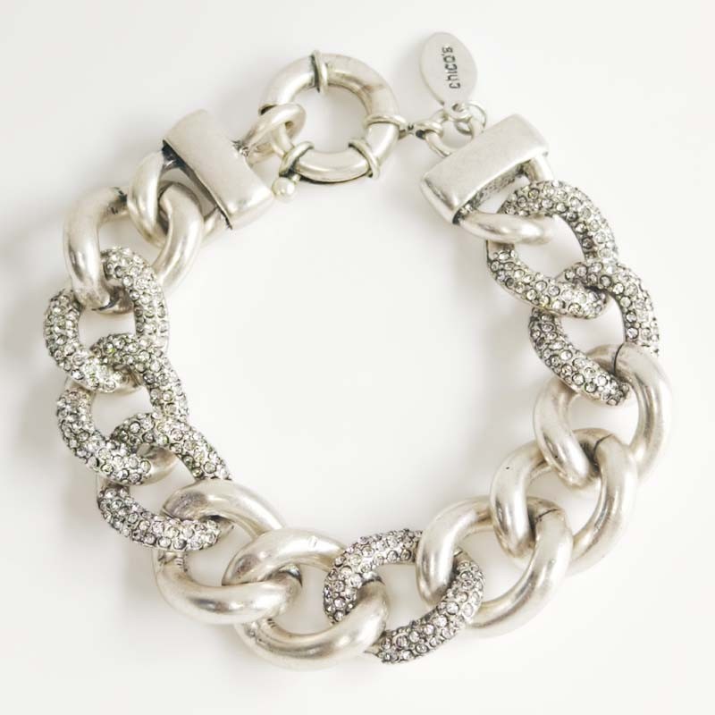 7.5″ Chicos Thick Chain Statement Bracelet Retro Women Party Vacation Jewelry