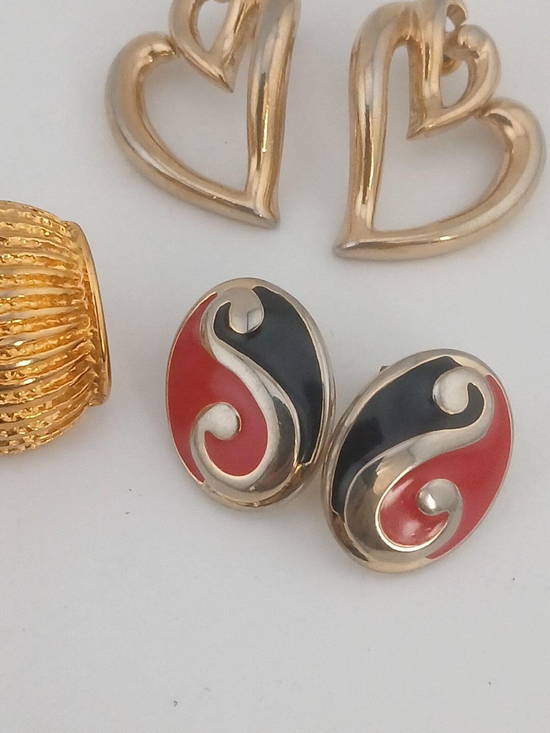 ESTATE FIND JS JOSEPH SMITH & SONS lot of 5 assorted designs 1980 earring pairs
