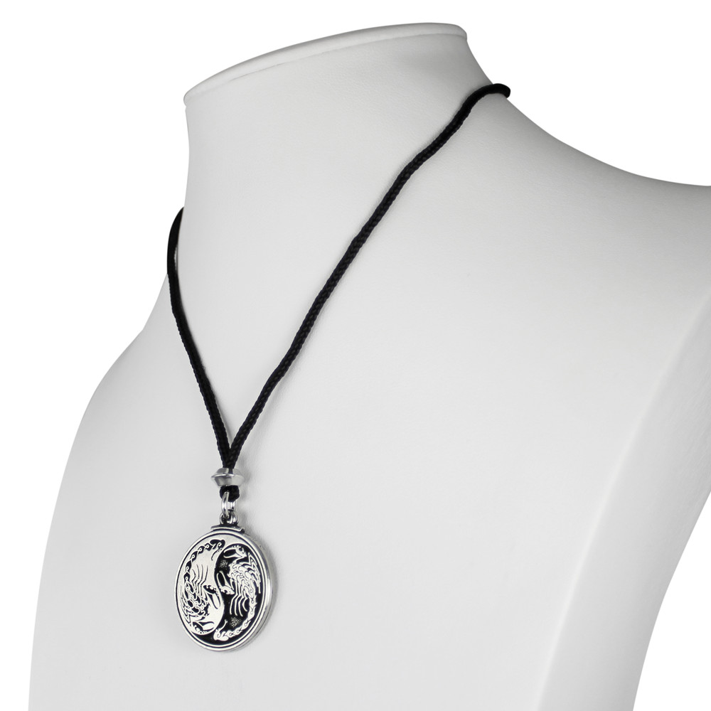 Pewter Scorpion Necklace Yin Yang Pendant Symbol – Taoist Totem Yinyang Jewelry