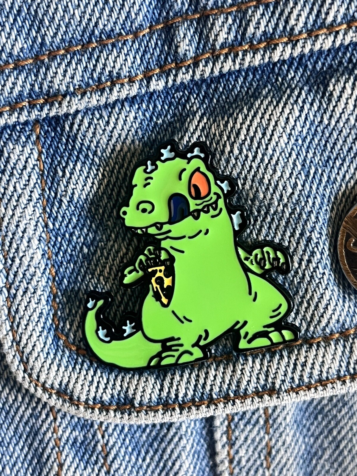 Rugrats Large Reptar Enamel Pin – Excellent Condition