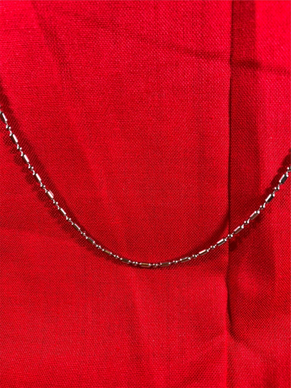 16″-42″ 1.5mm SILVER STAINLESS STEEL BALL AND OVAL CHAIN WITH LOBSTER CLAW CLASP