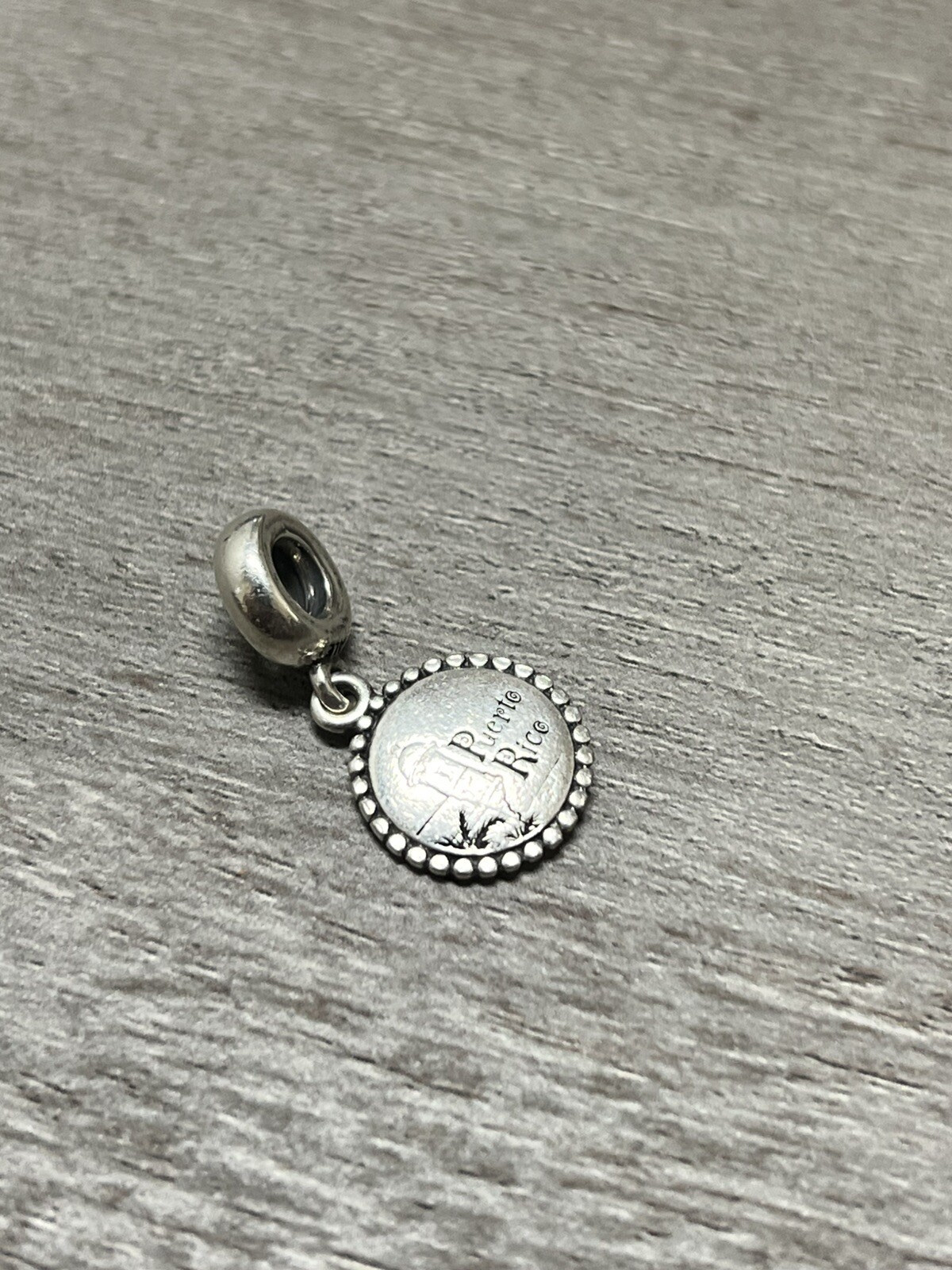 Pandora Puerto Rico Charm Dangle Charm Sterling Silver Dangle Charm 3.2