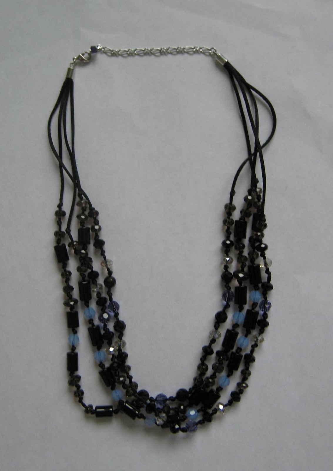 NOWT 4 layer 16-18″ Adjustable Long Multiple Stone Beaded Strand/String Necklace