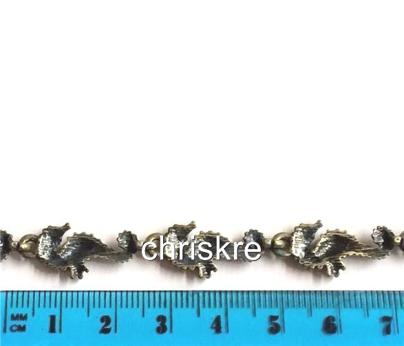 Seahorse Charm Bracelet Magnetic Brass Sea Life Horse Island Beach Nautical 7.5″