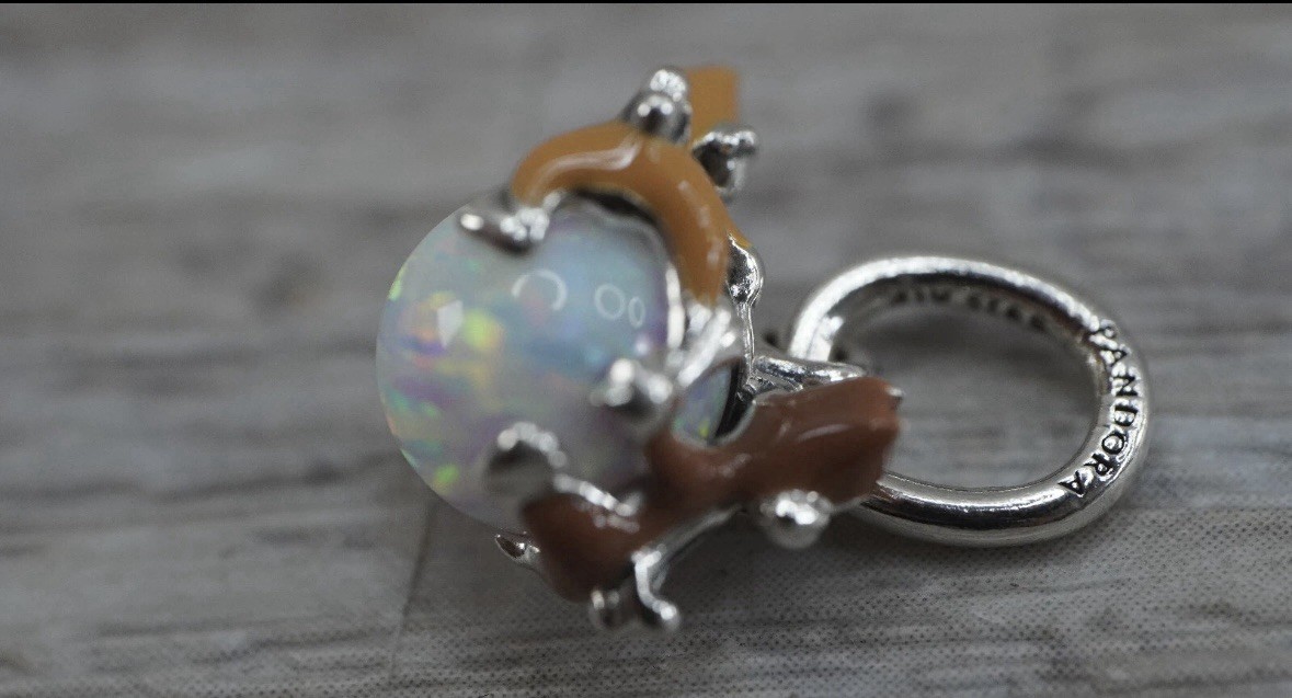 Authentic Pandora #793532C01 Disney Chip & Dale Bauble Dangle Charm
