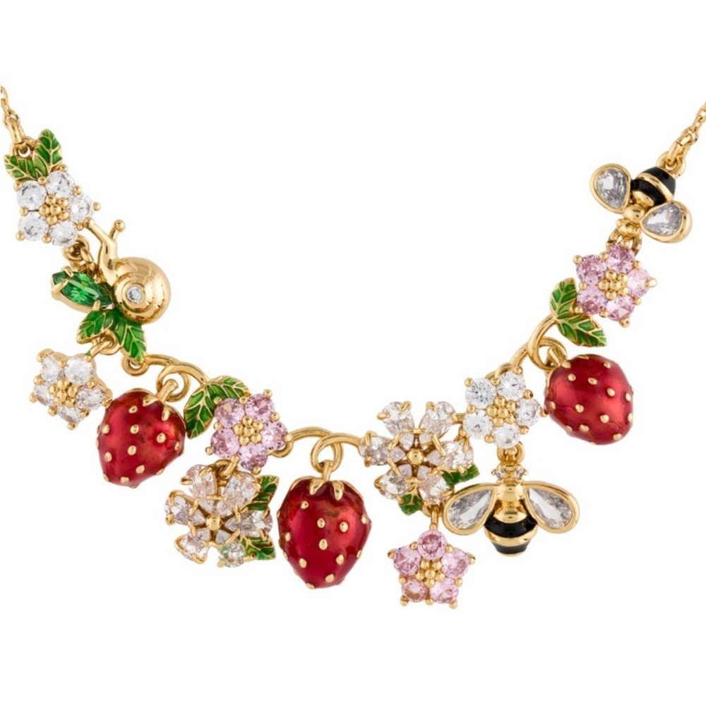 NWT Kate Spade NY Strawberry Fields Statement Necklace