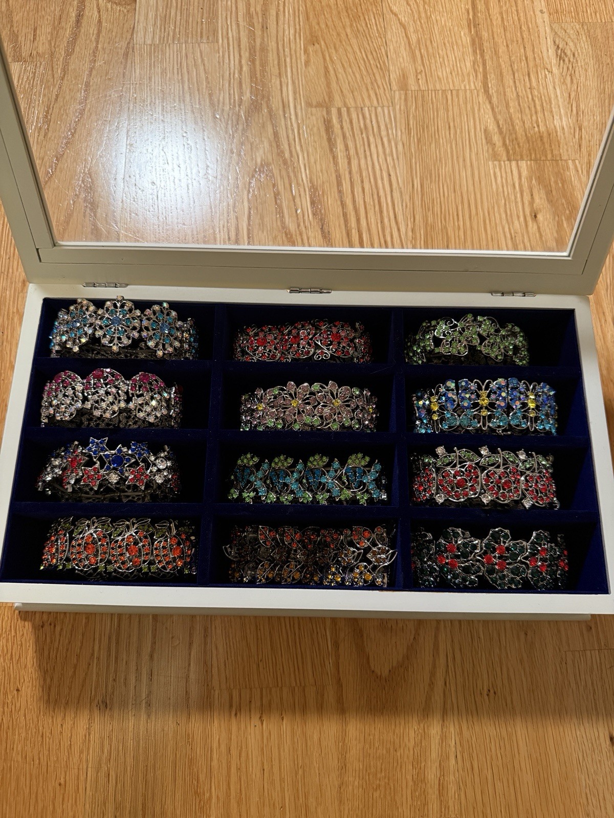 Willabee and Ward Sparkling Seasons Crystal Bracelets with Display Case