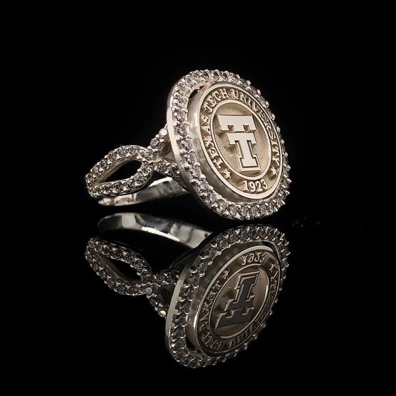 Personalized Texas University Ring For Girls Texas Class Ring High School Ring