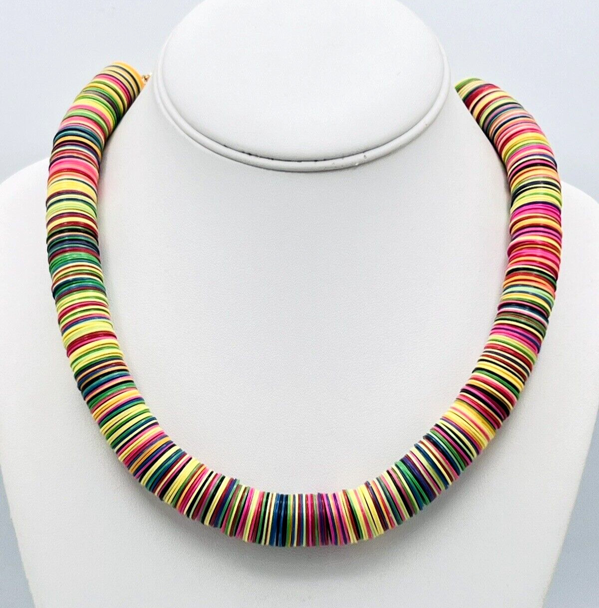 ÉLIOU Women’s Poma Necklace 14K Gold Plated Multicolor Discs
