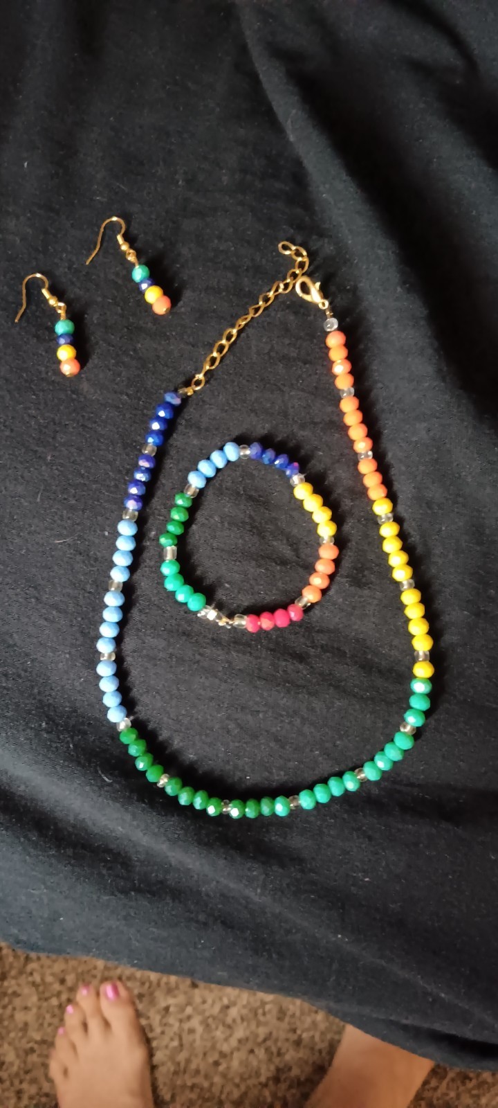 Color Pop Trio Round Glass Bead Jewelry