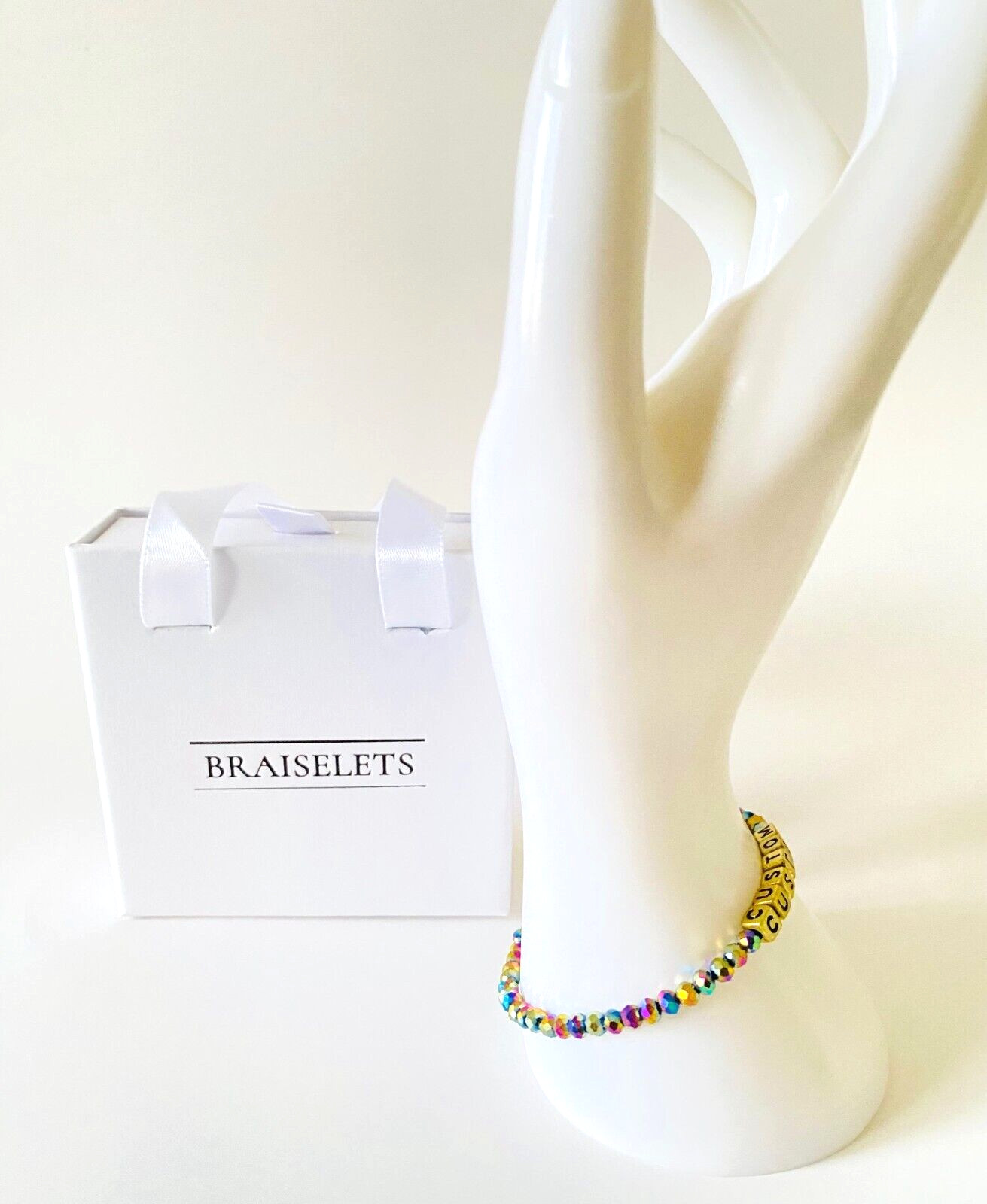 MULTICOLOR CUSTOM NAME Team Bracelet Party Favor Personalized Gift Kids Women