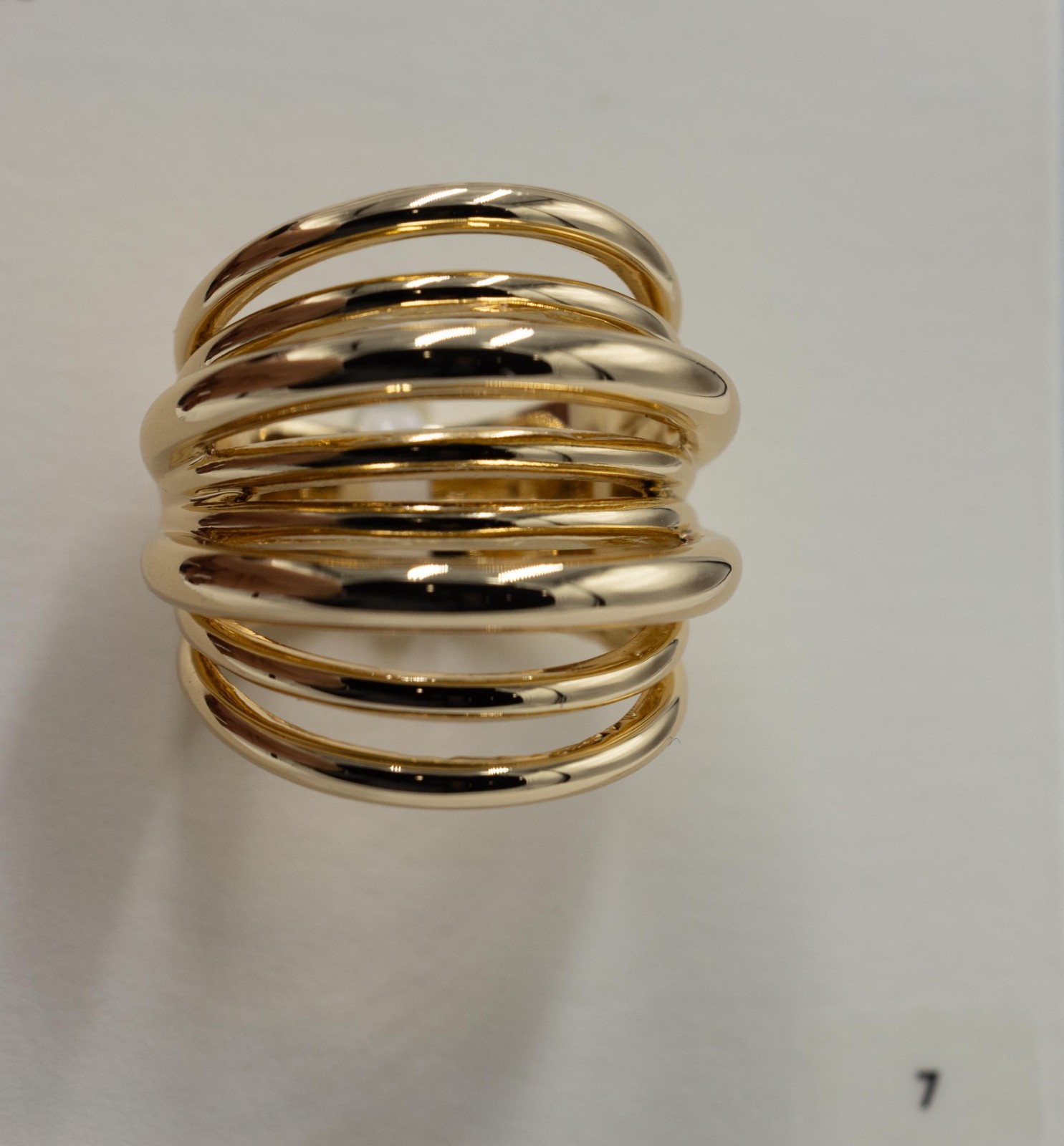 Open Edit Gold-Tone Multi-layered Size 7 Nickel Free Nordstrom NWT