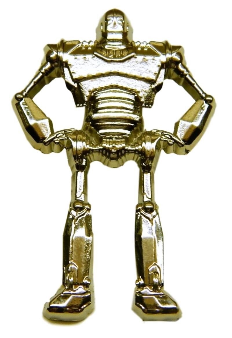 Iron Giant Robot Metal Enamel 2″ Tall silver Pin