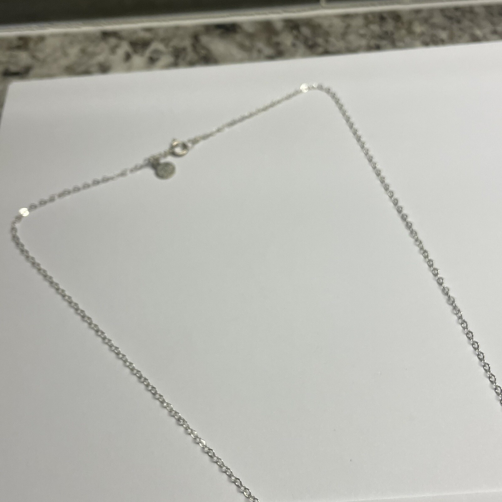 Women’s Costume Necklace Silver Tone Chain Rhinestone Pendant / Charms 27 Inch