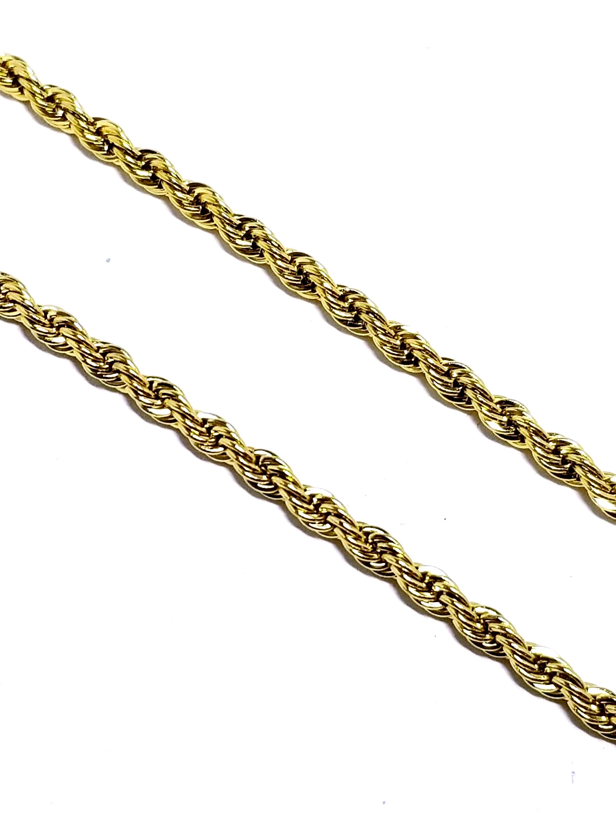 The Gasper 3mm Rope Gold Tone 24″/60cm