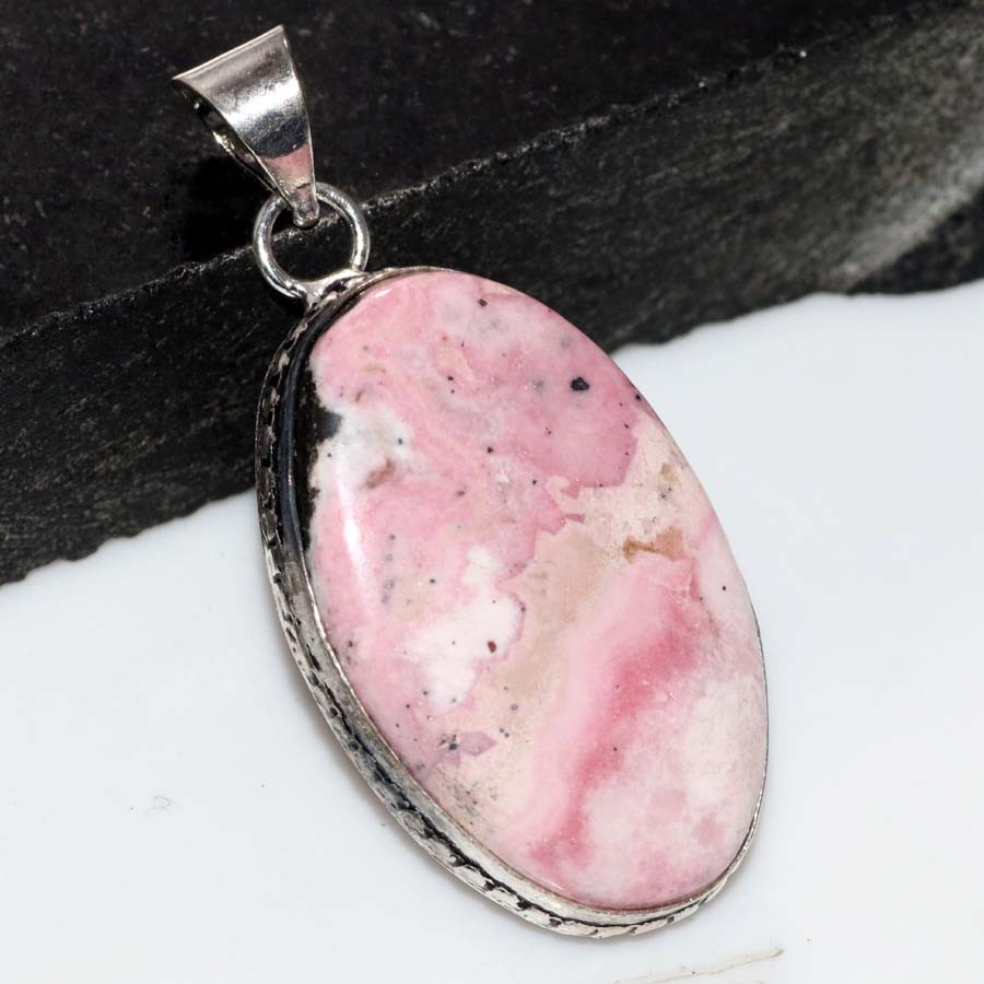 925 Silver Plated Cobalt Calcite Pendant 2″ Daily Wear Gift Most Beautiful MJ