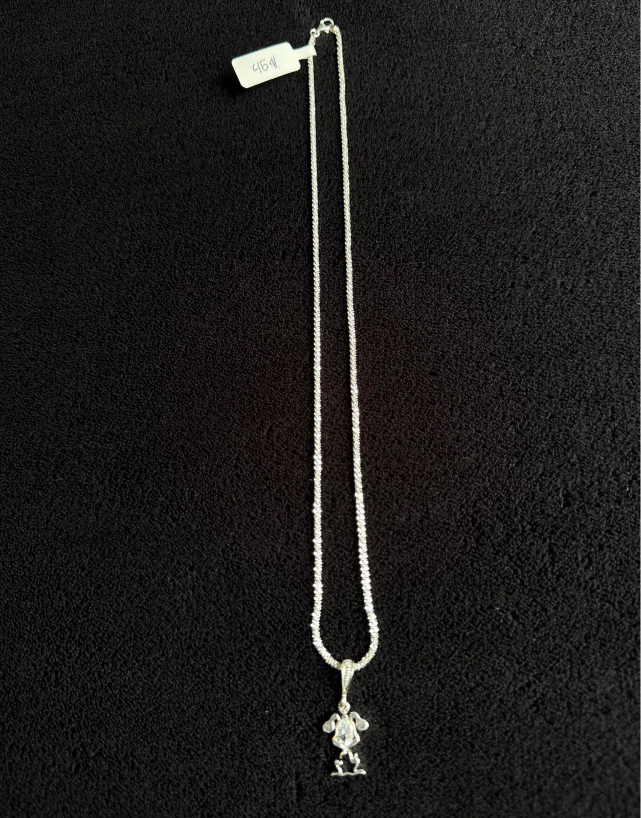 Cadena de plata 925 con dije de perrito – plata 925 – 20 inch