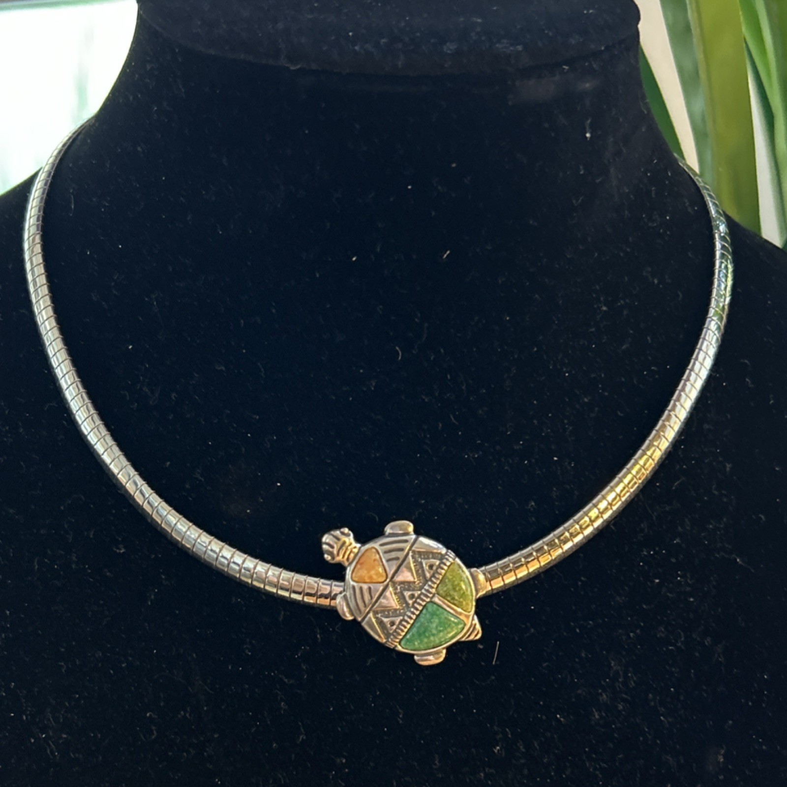 Sterling Silver Omega Necklace 17”. 32 grams. 935. Has safety hook.