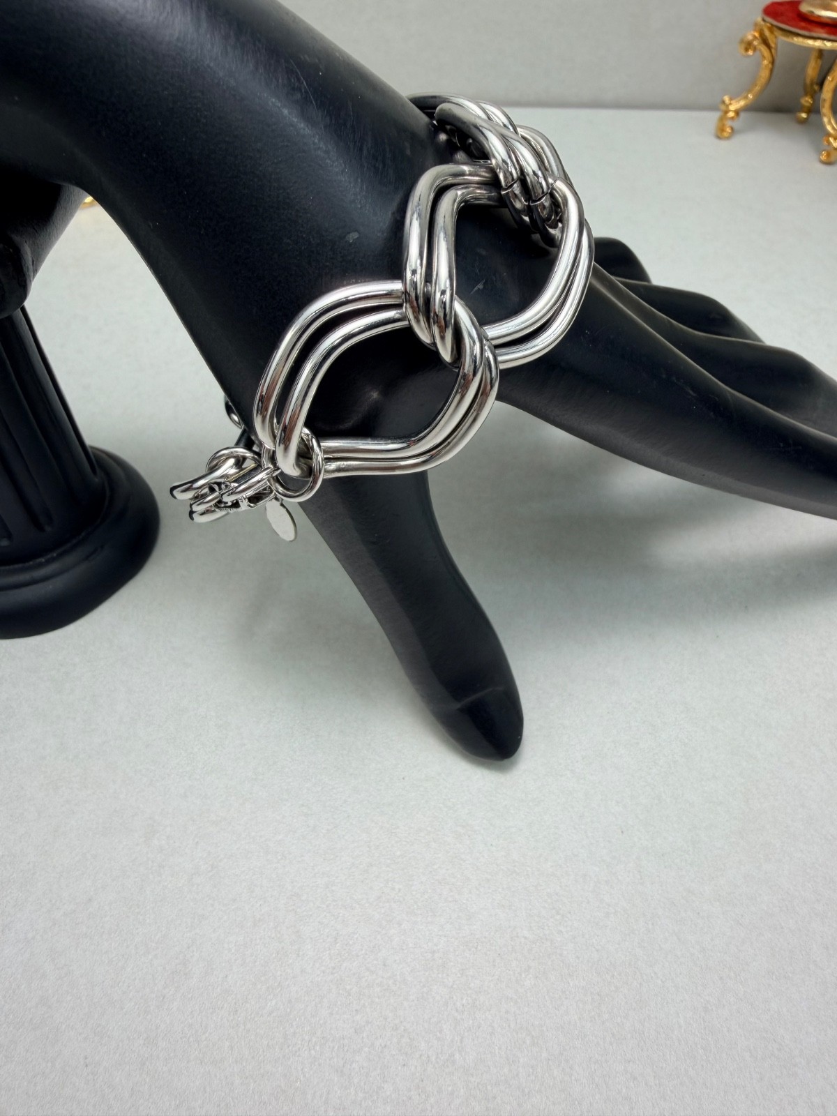 Park Lane Signed Chunky Double Curb Link Bracelet Bold Statement Design
