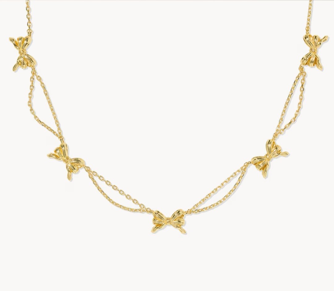Kendra Scott Bow Gold Strand Necklace