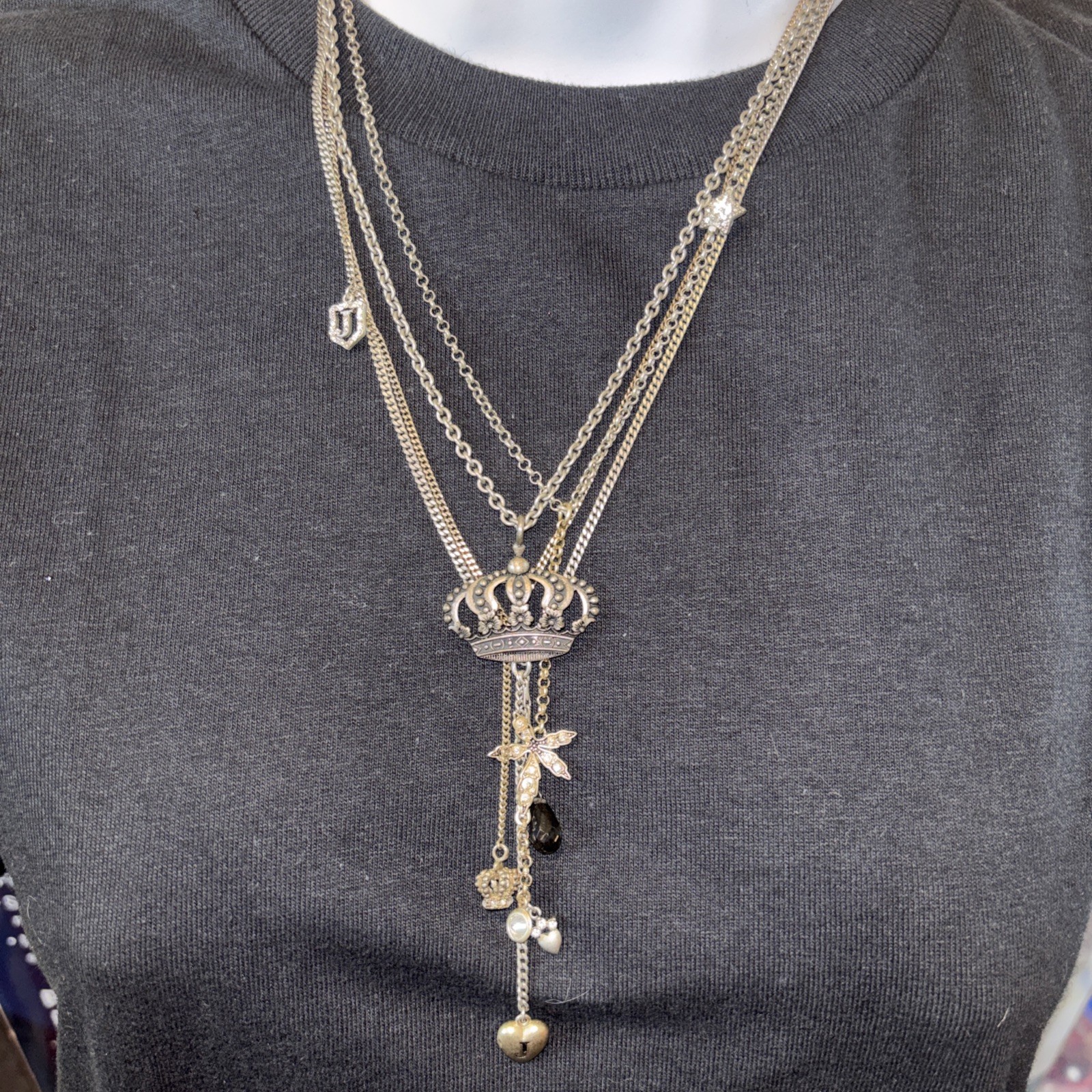 Juicy Couture Crown Layering Neckalace
