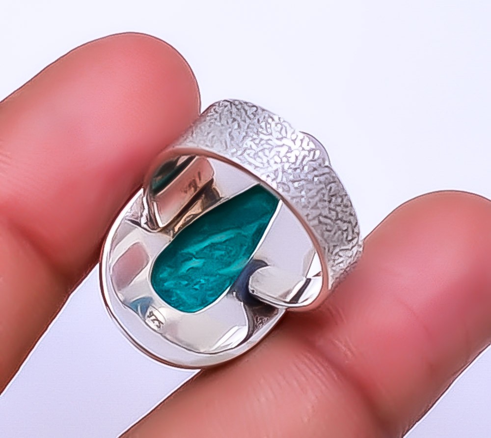 Amazonite – Colorado Mines 925 Sterling Silver Ring S.9 R2681163, Christmas Gift
