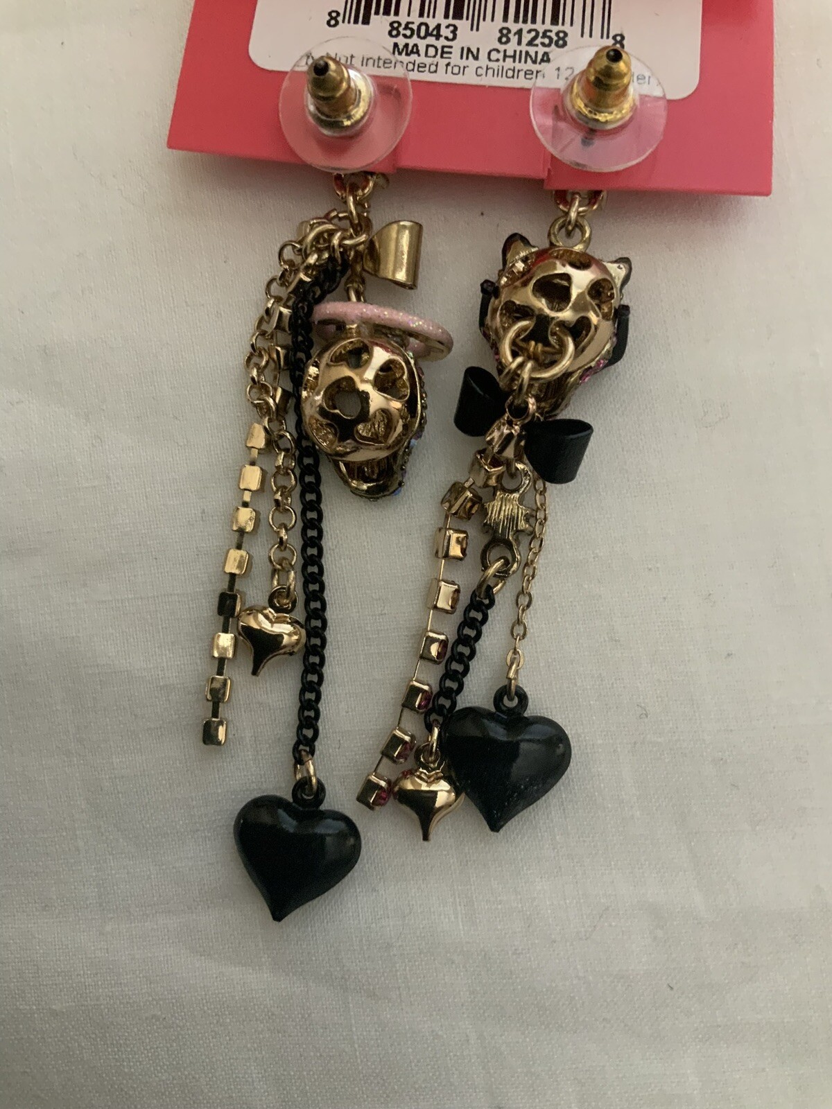 Betsey Johnson Devil Angel Earrings  Extremely Rare – 6