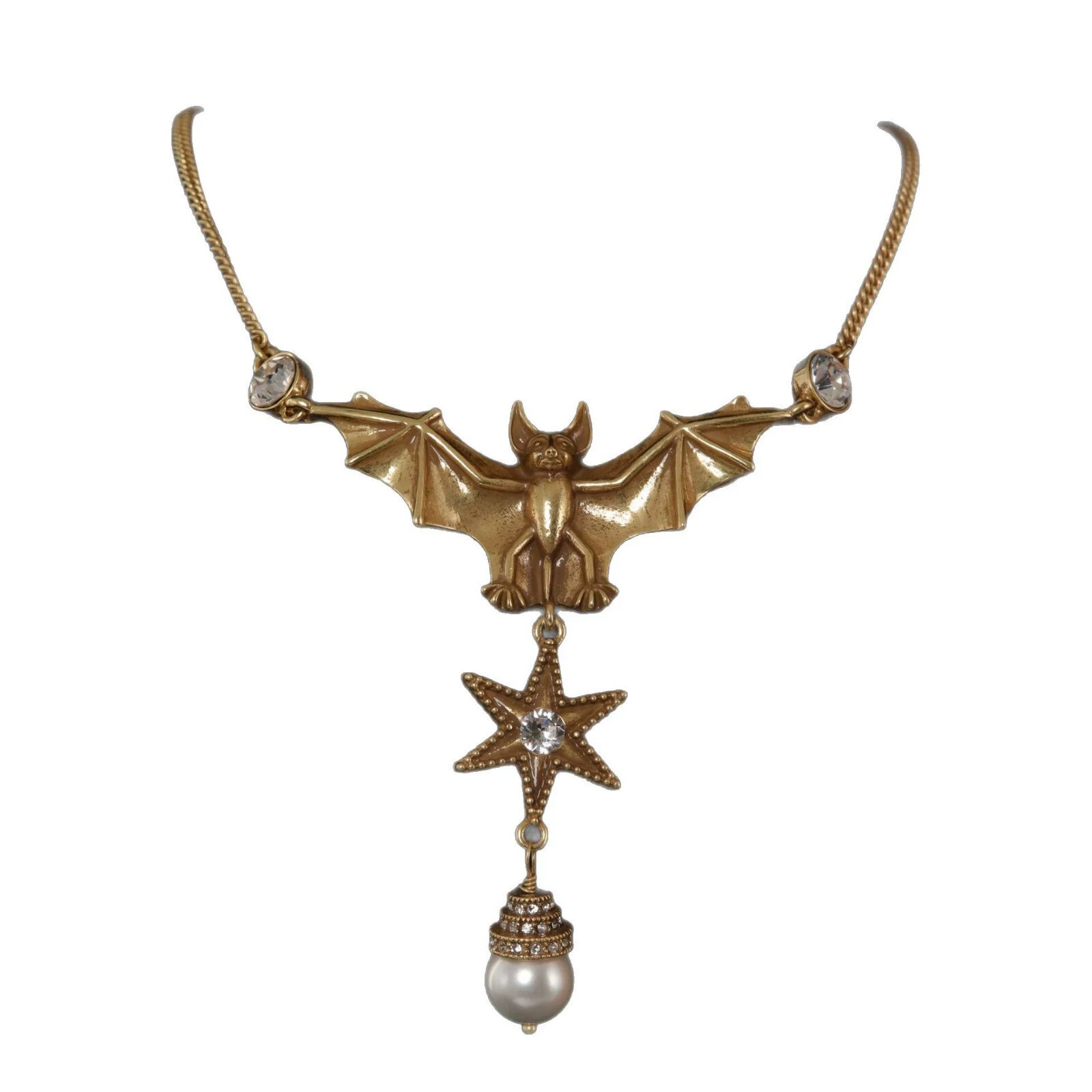 Bat Necklace Gothic Six-Pointed Star Pendant Vintage Dark Style Women’s Jewelry