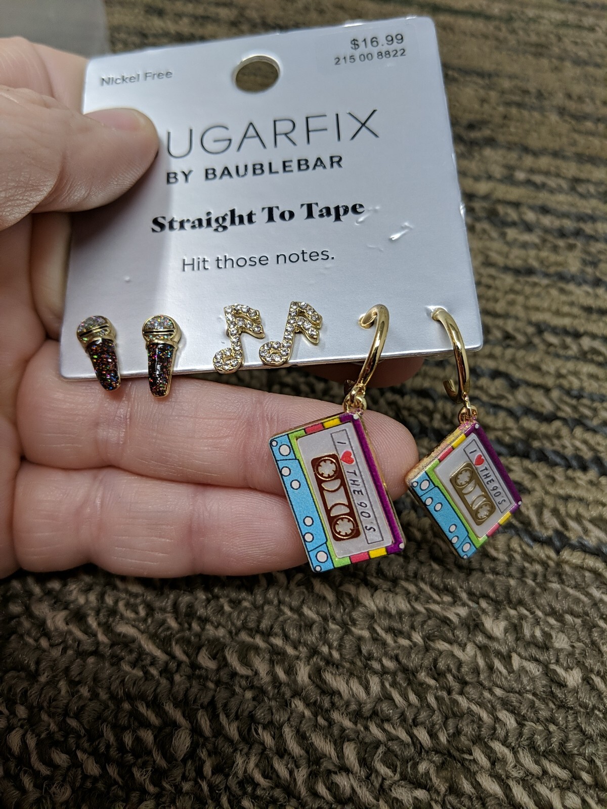 Sugarfix by Baublebar Straight To Tape Earrings. I Love the 90’s Theme Post Back