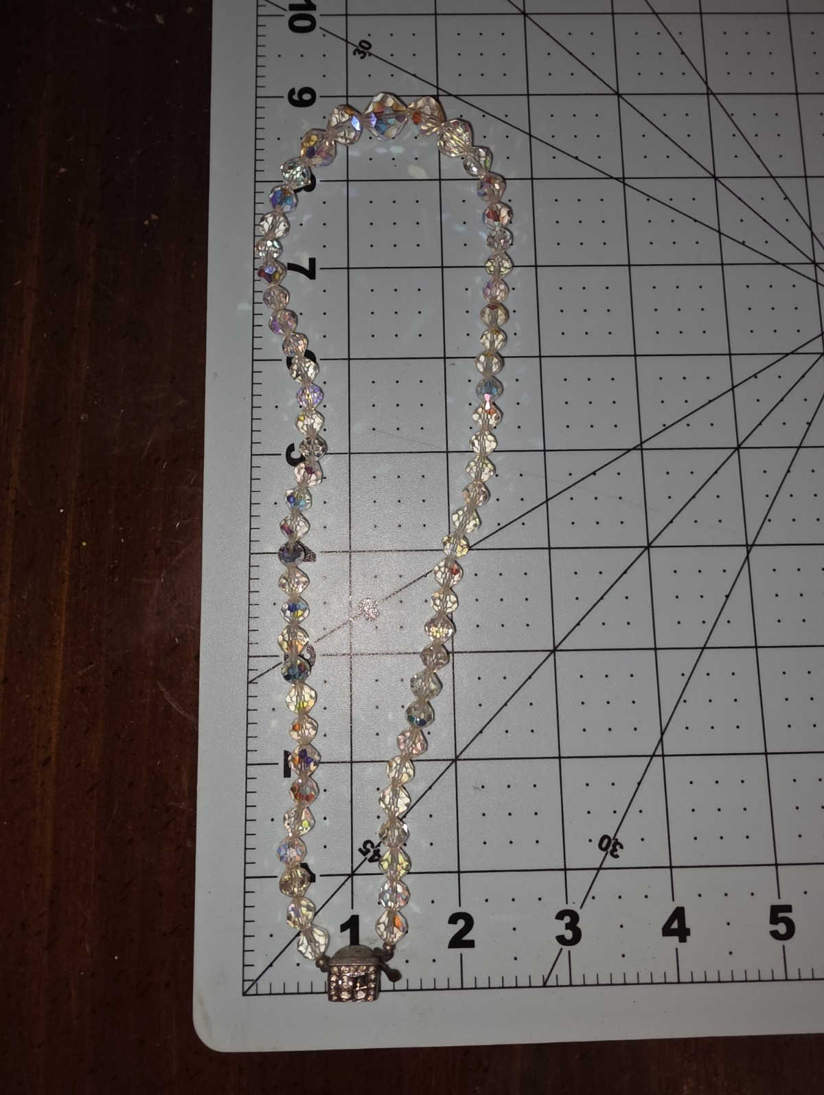 vintage Aurora Borealis crystal necklace