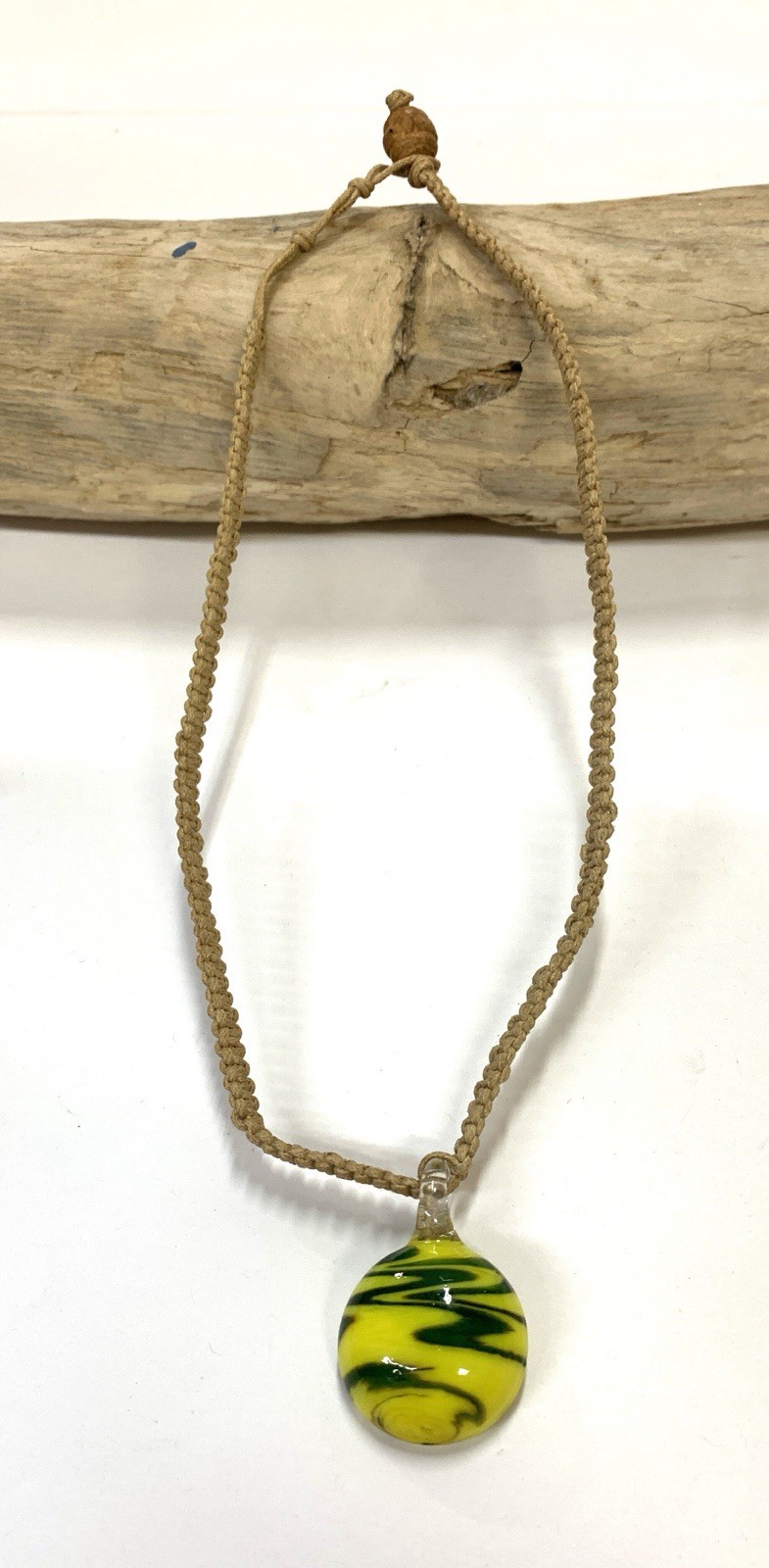 Hemp & Wood Choker Lot Of 5 Necklaces Assorted Styles Vintage 90s