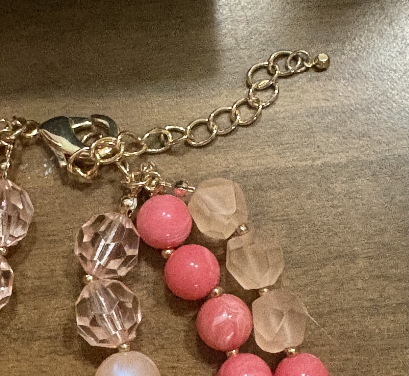 Multi-Layer Pink & Coral 10″ Necklace-Lane Bryant 2023
