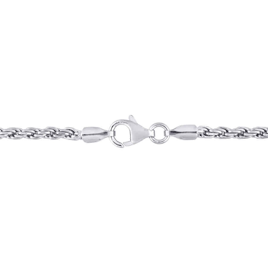 AMOUR 2.2mm Rope Chain Bracelet In Sterling Silver, 7.5 In