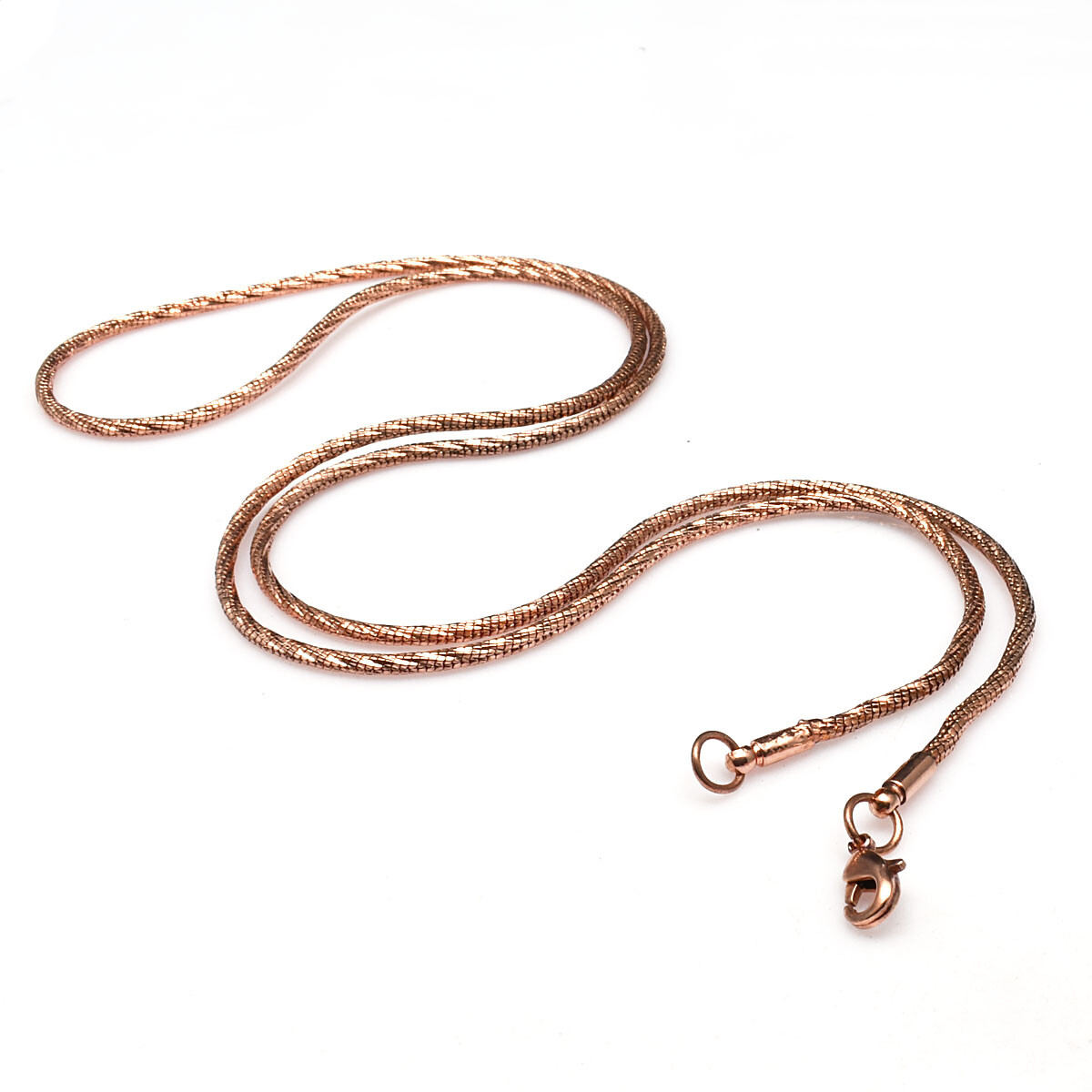 Pure Copper Snake Chain Oxidized Handmade Necklace Gift For Jewelry RJ-011
