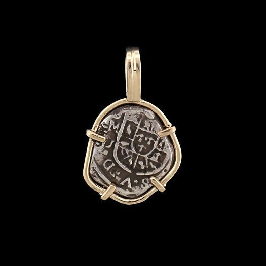 Atocha Sunken Treasure Jewelry – Odd 1 Reale Silver Coin Pendant