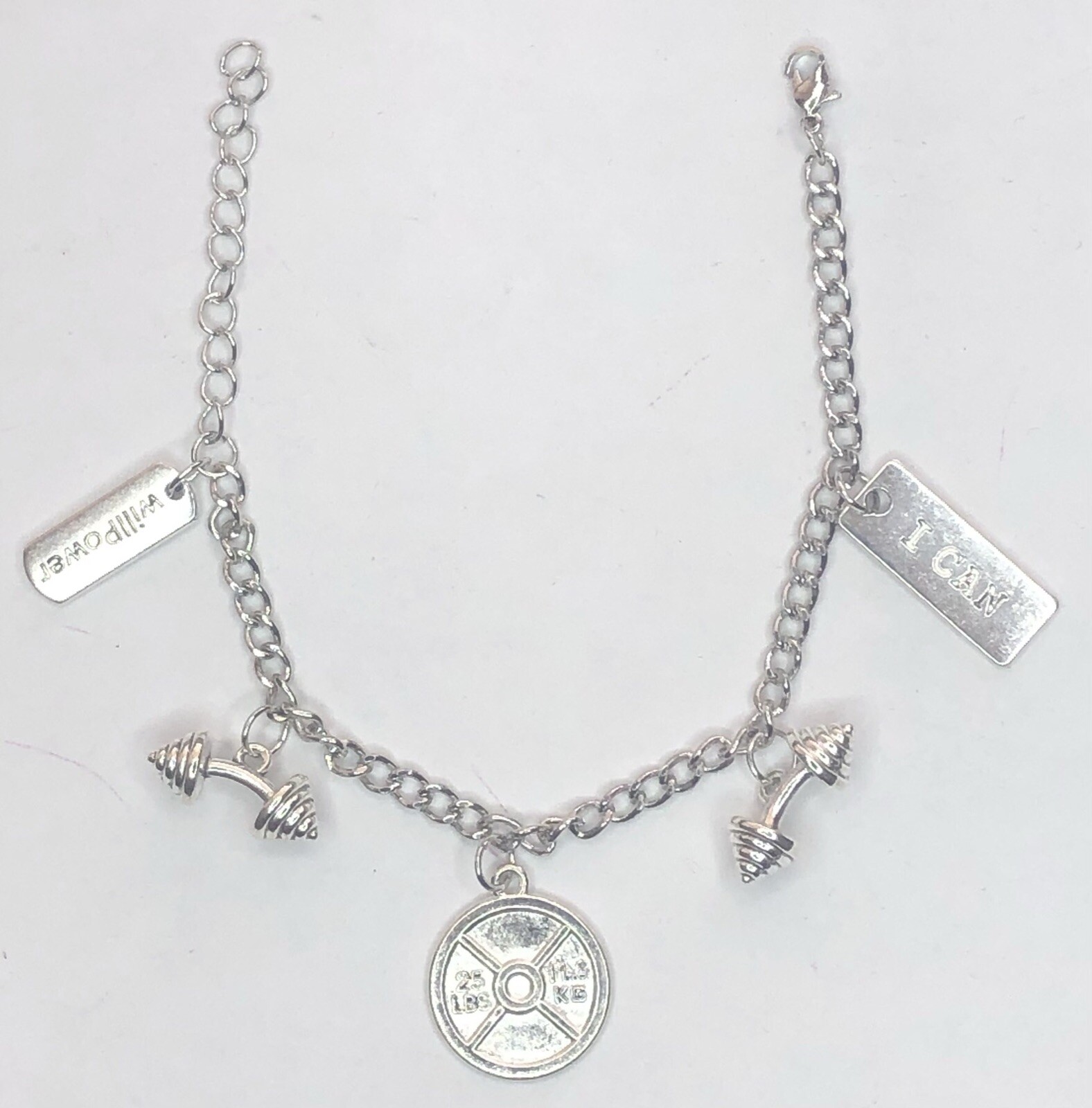 Fitness & Motivational Charm Bracelet