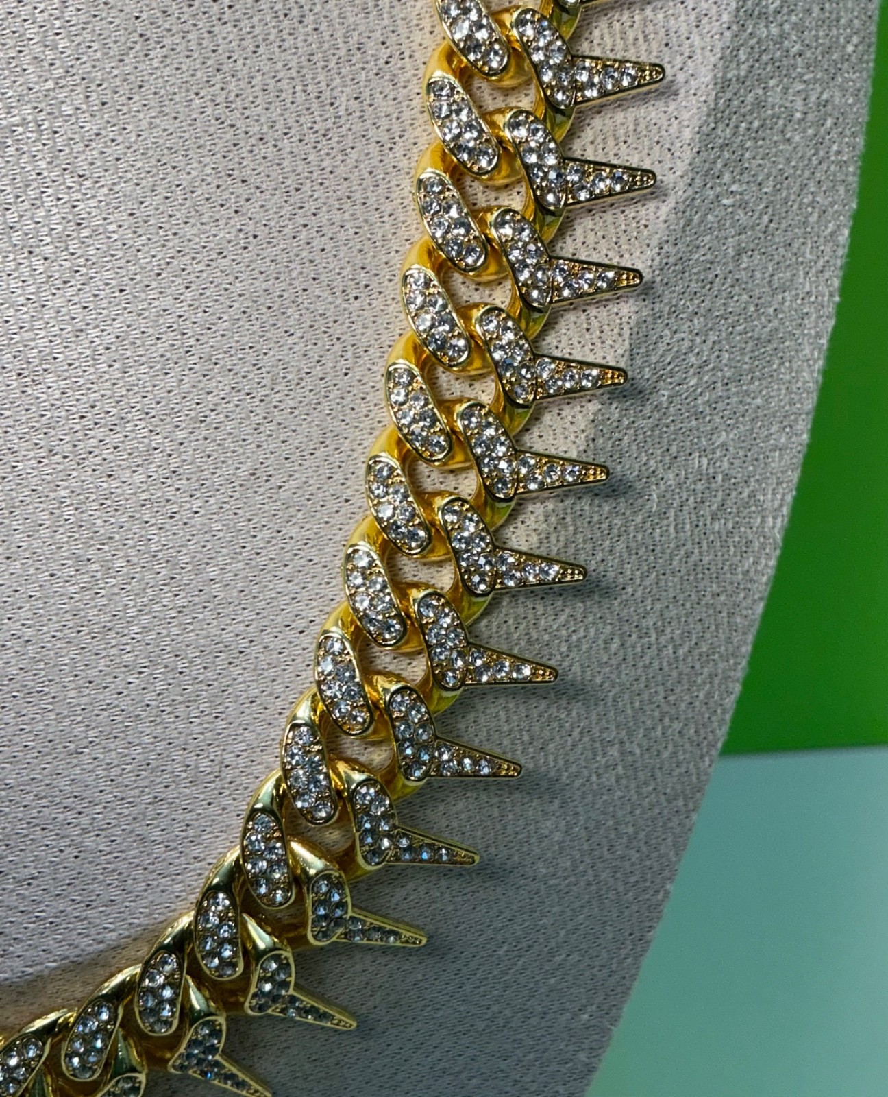 New Spike Chain Necklace 20 inches & Bracelet 8 Lot Men Women Teen Hip Hop Punk